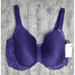 NWT Elomi Charley Fashion Underwire Spacer Bra Size 40K Iris Plus Size Lingerie
